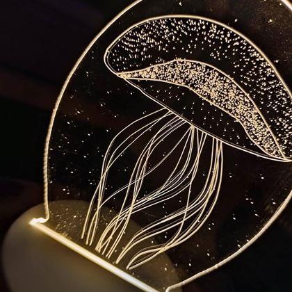 Imaginea din Lampă decorativă 3D  -  meduză