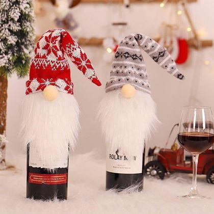 Imaginea din Gnom decorativ de Crăciun pentru sticla de vin