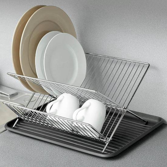 Imaginea din Usucător de vase din inox cu tavă