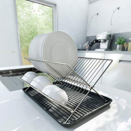 Imaginea din Usucător de vase din inox cu tavă