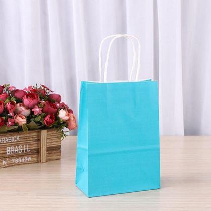 Imaginea din Set de 10 pungi cadou - albastru deschis