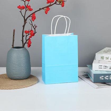 Imaginea din Set de 10 pungi cadou - albastru deschis