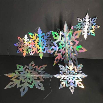 Imaginea din Decorațiune suspendată fulgi de zăpadă 6 buc