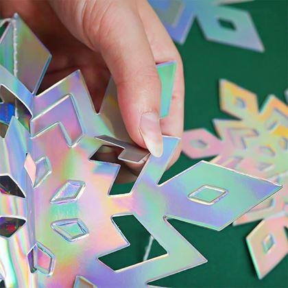 Imaginea din Decorațiune suspendată fulgi de zăpadă 6 buc