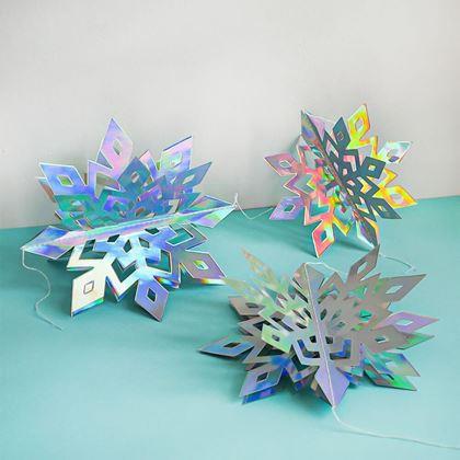 Imaginea din Decorațiune suspendată fulgi de zăpadă 6 buc