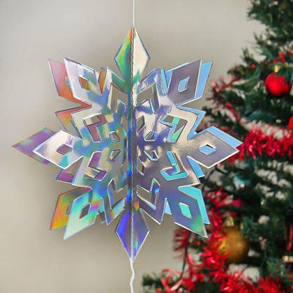 Imaginea din Decorațiune suspendată fulgi de zăpadă 6 buc