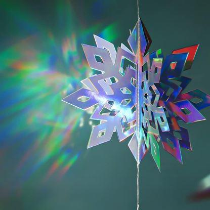 Imaginea Decorațiune suspendată fulgi de zăpadă 6 buc