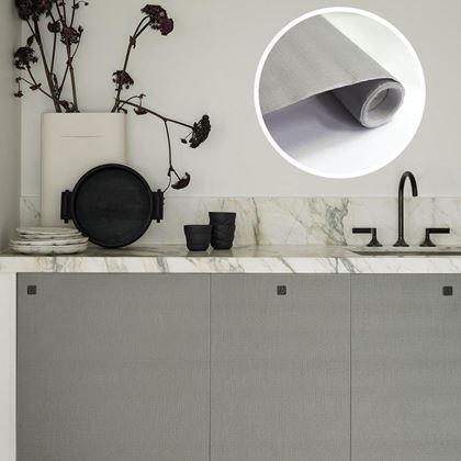 Imaginea din Tapetă autocolantă mată 200 x 60 cm -  gri