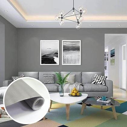 Imaginea din Tapetă autocolantă mată 200 x 60 cm -  gri