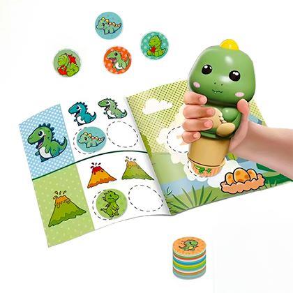 Imaginea din Ștampilă cu autocolante - dinozaur