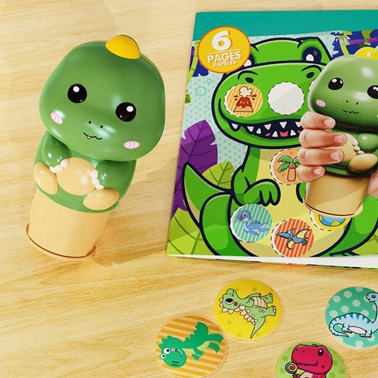 Imaginea din Ștampilă cu autocolante - dinozaur