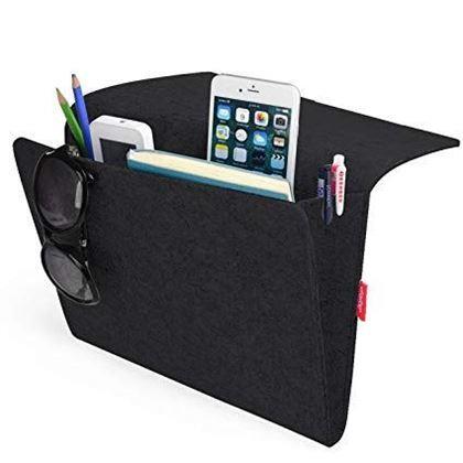 Imaginea din Organizator suspendat / buzunar pentru pat - negru