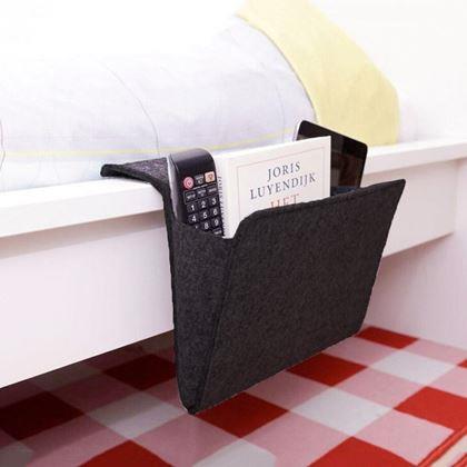 Imaginea din Organizator suspendat / buzunar pentru pat - negru