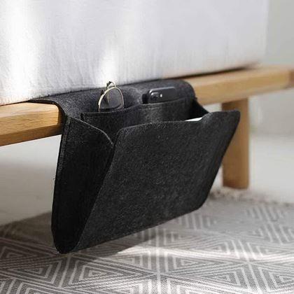 Imaginea din Organizator suspendat / buzunar pentru pat - negru