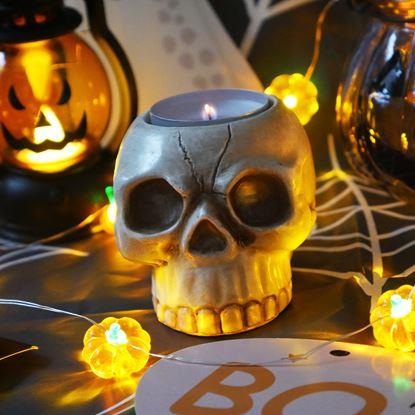 Imaginea Suport de lumanare tealight - craniu