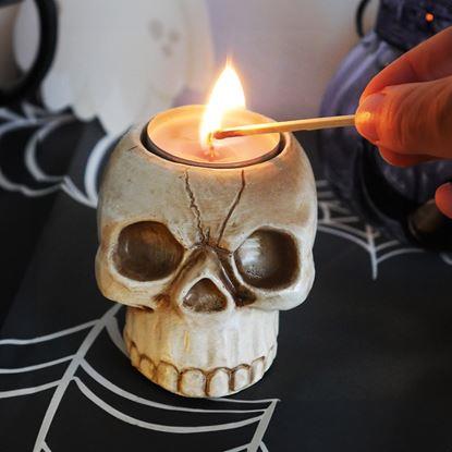 Imaginea Suport de lumanare tealight - craniu
