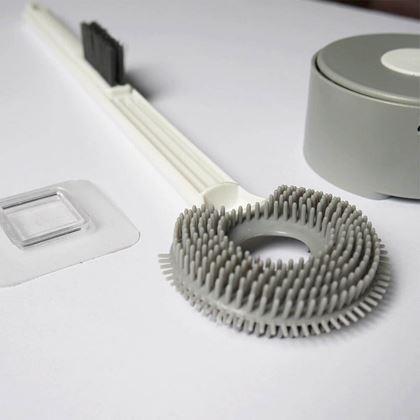 Imaginea din Periuță WC din silicon 2 în 1