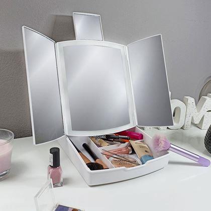Imaginea din Oglindă cosmetică pliabilă cu iluminare LED