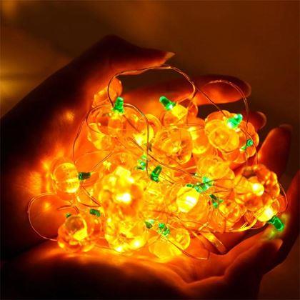 Imaginea din Șir de lumini LED dovleac