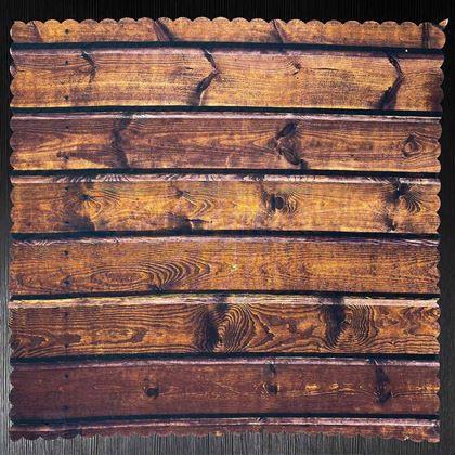 Imaginea din Față de masă decorativă cu motiv de lemn 61 x 61 cm