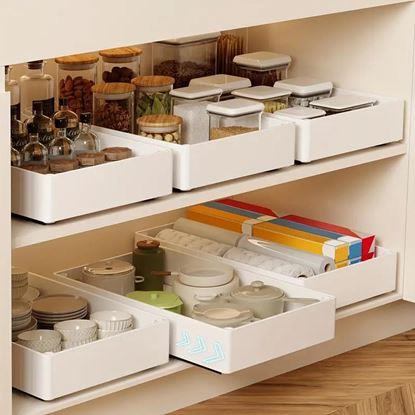 Imaginea Organizator extensibil alb 27x40 cm