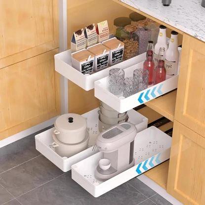 Imaginea Organizator extensibil alb 13,5x37 cm