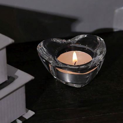 Imaginea din Sfeșnic de sticlă pentru lumânare tip pastilă