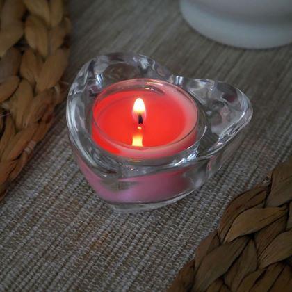 Imaginea din Sfeșnic de sticlă pentru lumânare tip pastilă