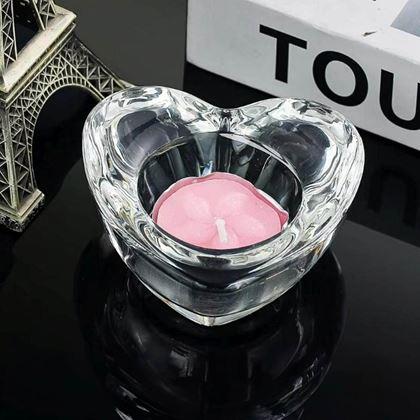 Imaginea din Sfeșnic de sticlă pentru lumânare tip pastilă