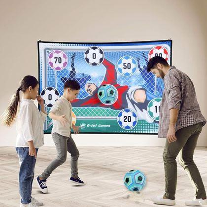Imaginea din Poartă de fotbal din material textil cu minge cu velcro