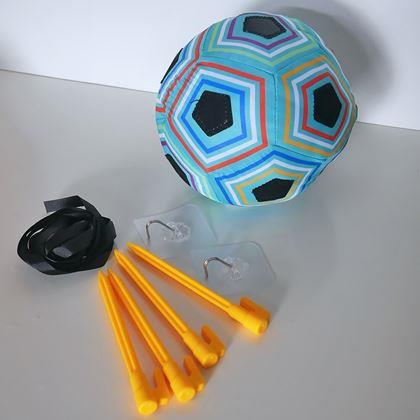 Imaginea din Poartă de fotbal din material textil cu minge cu velcro
