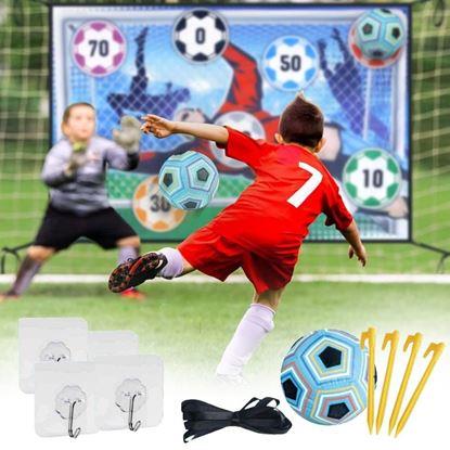 Imaginea Poartă de fotbal din material textil cu minge cu velcro