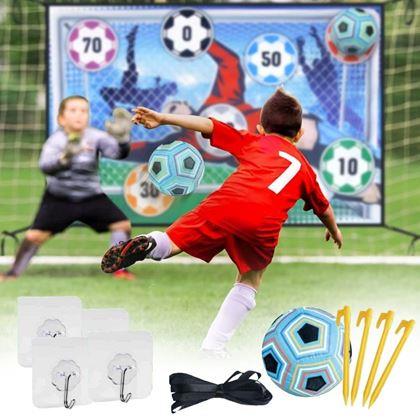 Imaginea din Poartă de fotbal din material textil cu minge cu velcro