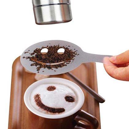 Imaginea din Șabloane pentru decorarea cafelei 16 buc