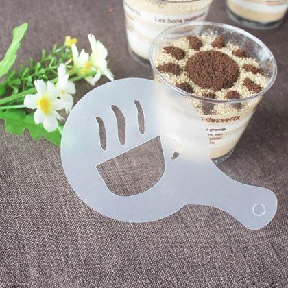 Imaginea din Șabloane pentru decorarea cafelei 16 buc