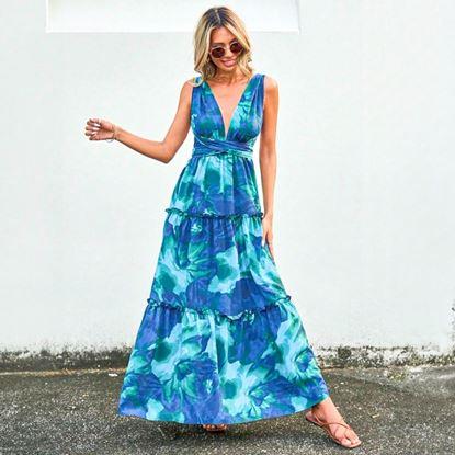 Imaginea Rochie de vară de legătură - batik