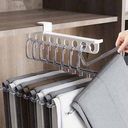 Imaginea din Cârlig extensibil autocolant pentru 9 umerașe