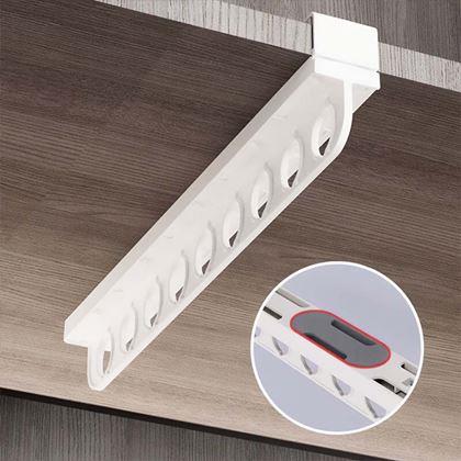 Imaginea din Cârlig extensibil autocolant pentru 9 umerașe