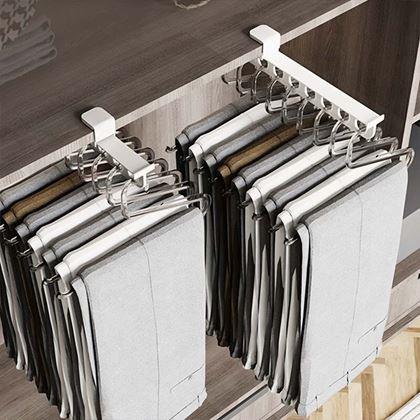 Imaginea din Cârlig extensibil autocolant pentru 9 umerașe