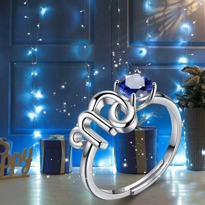 Imaginea din Inel ajustabil cu semn zodiacal - fecioară