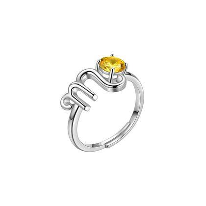 Imaginea din Inel ajustabil cu semn zodiacal - scorpion
