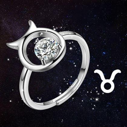 Imaginea din Inel ajustabil cu semn zodiacal - taur