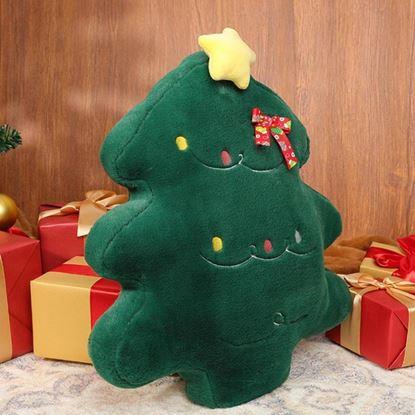 Imaginea Perna de catifea de Crăciun în formă de brad de Crăciun