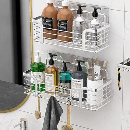 Imaginea din Raft din inox autoadeziv pentru duș 30 cm