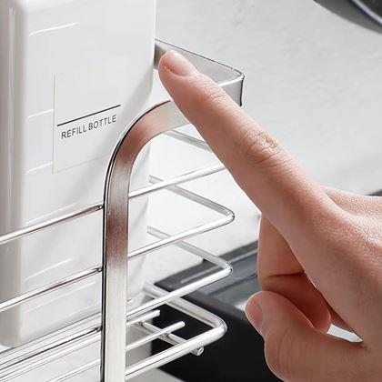 Imaginea din Raft din inox autoadeziv pentru duș 30 cm