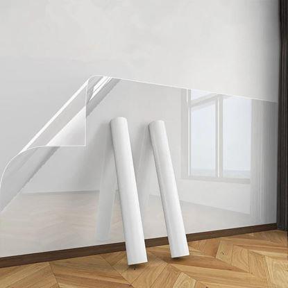 Imaginea Folie statică transparentă de protecție și lavabilă pentru perete 60x200 cm