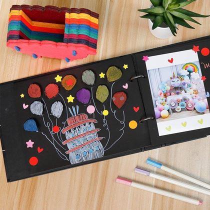 Imaginea din Jurnal de experiențe/album foto clapetă de film + set creativ de autocolante