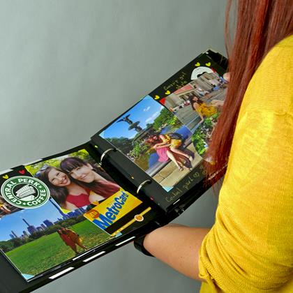 Imaginea din Jurnal de experiențe/album foto clapetă de film + set creativ de autocolante