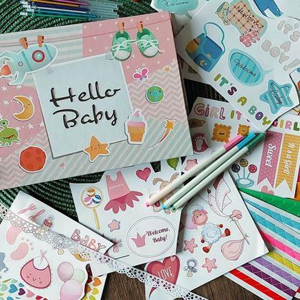 Imaginea din Album foto pentru copii + set creativ cu autocolante