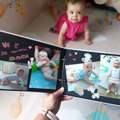 Imaginea din Album foto pentru copii + set creativ cu autocolante